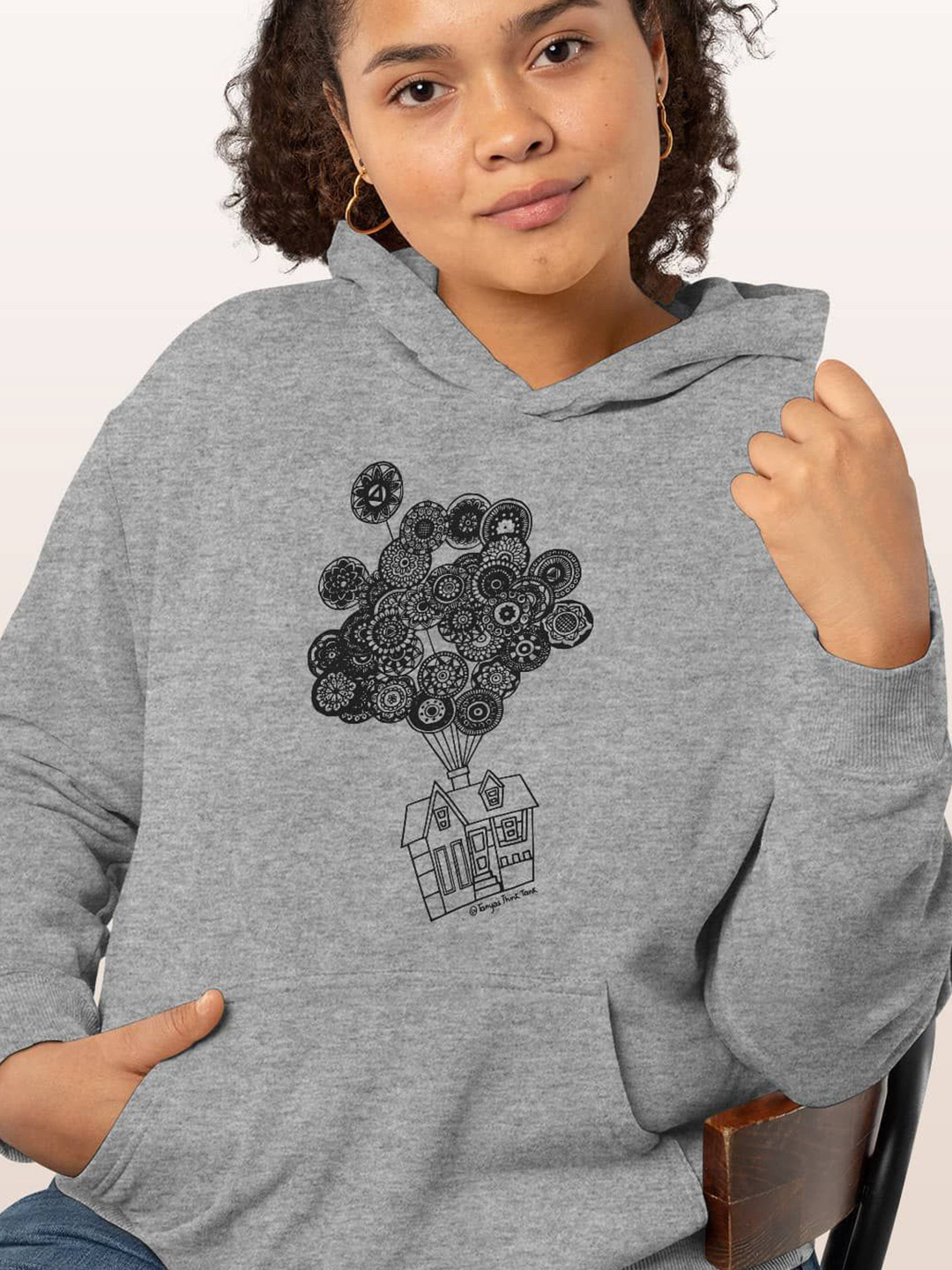 

macmerise Women Hooded Sweatshirt, Grey
