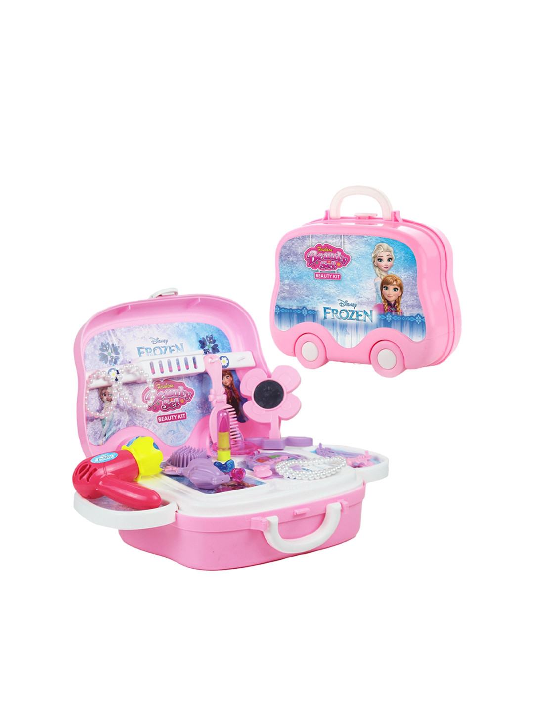 

Aditi Toys 23-Piece Makeup Kit Disney Frozen Ultimate Beauty Set On Wheel, Pink