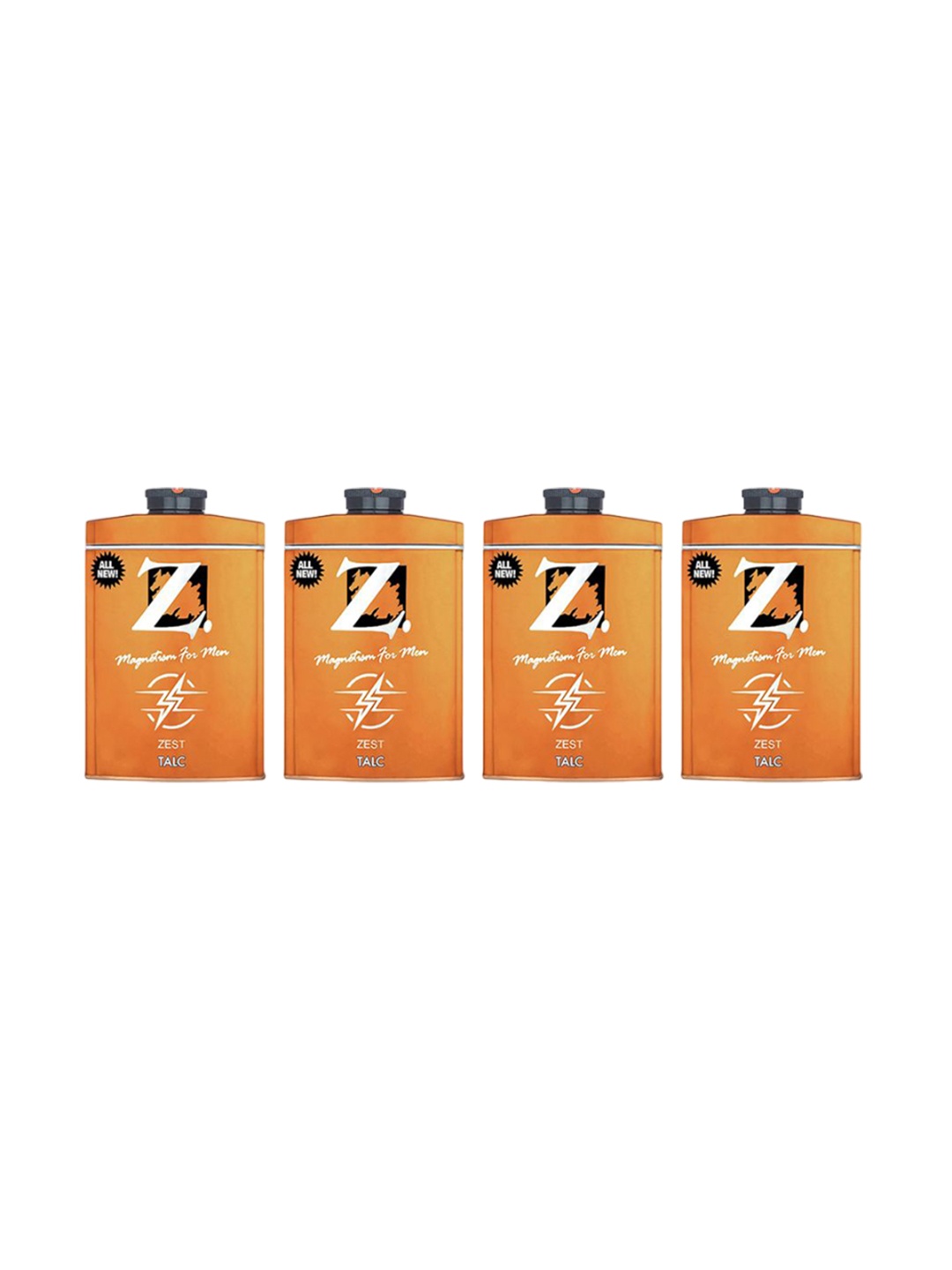 

Z-MAGNETISM FOR MEN Set Of 4-Pcs Zest Talc- 100g Each, Yellow