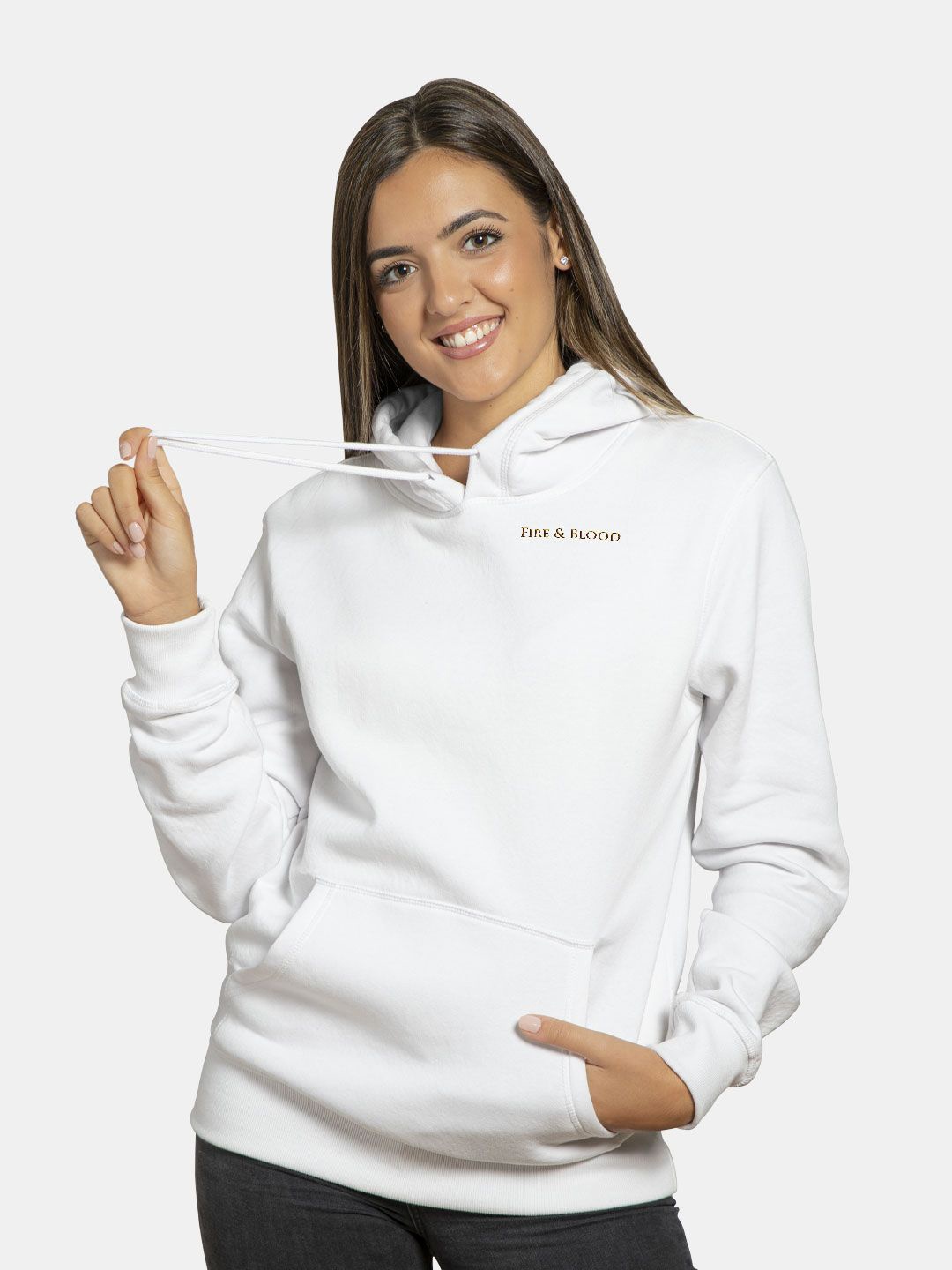 

macmerise Women Hooded Sweatshirt, White