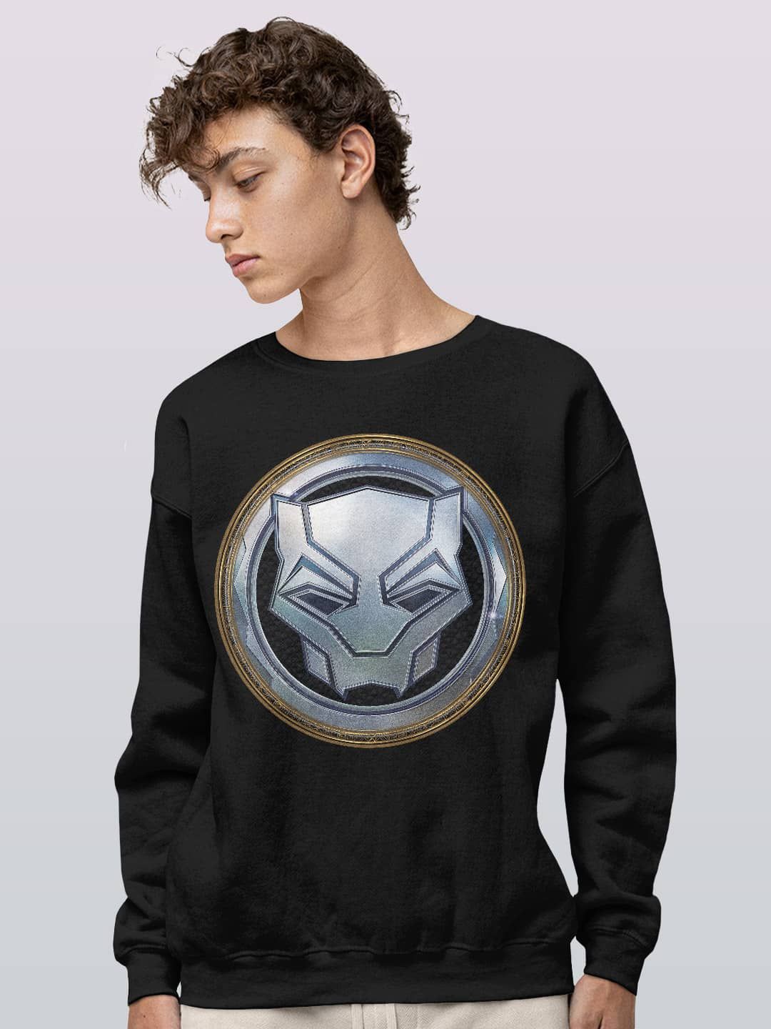 

macmerise Men Printed Sweatshirt, Black
