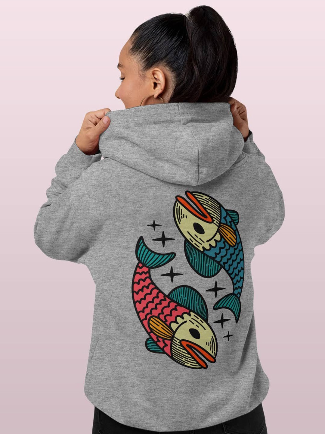 

macmerise Women Hooded Sweatshirt, Grey