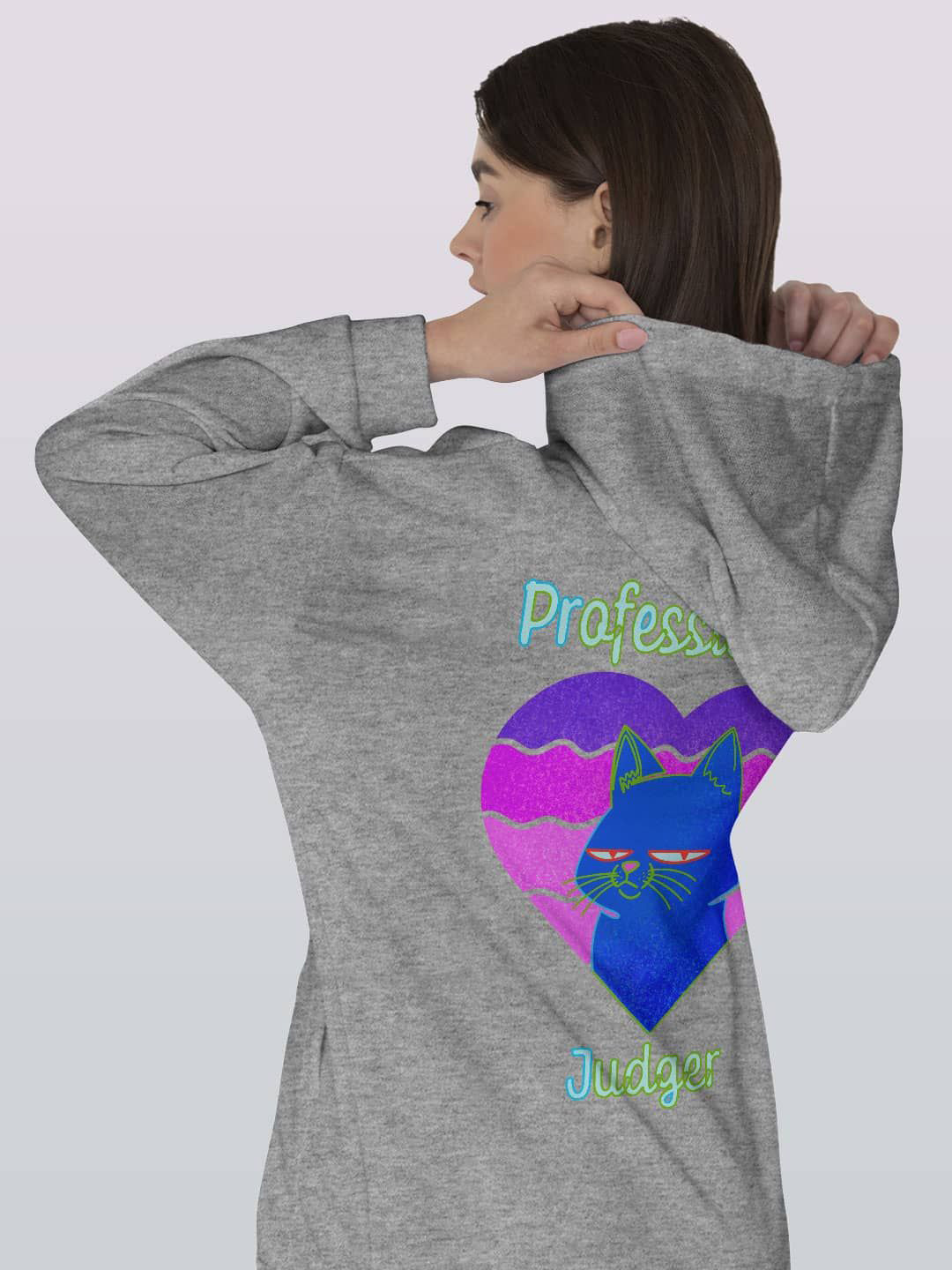 

macmerise Women Printed Hooded Sweatshirt, Grey