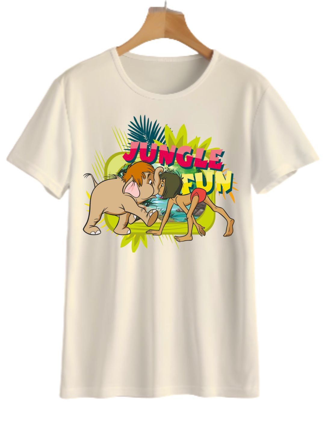 

YK Boys Graphic Printed Round Neck T-shirt, Beige