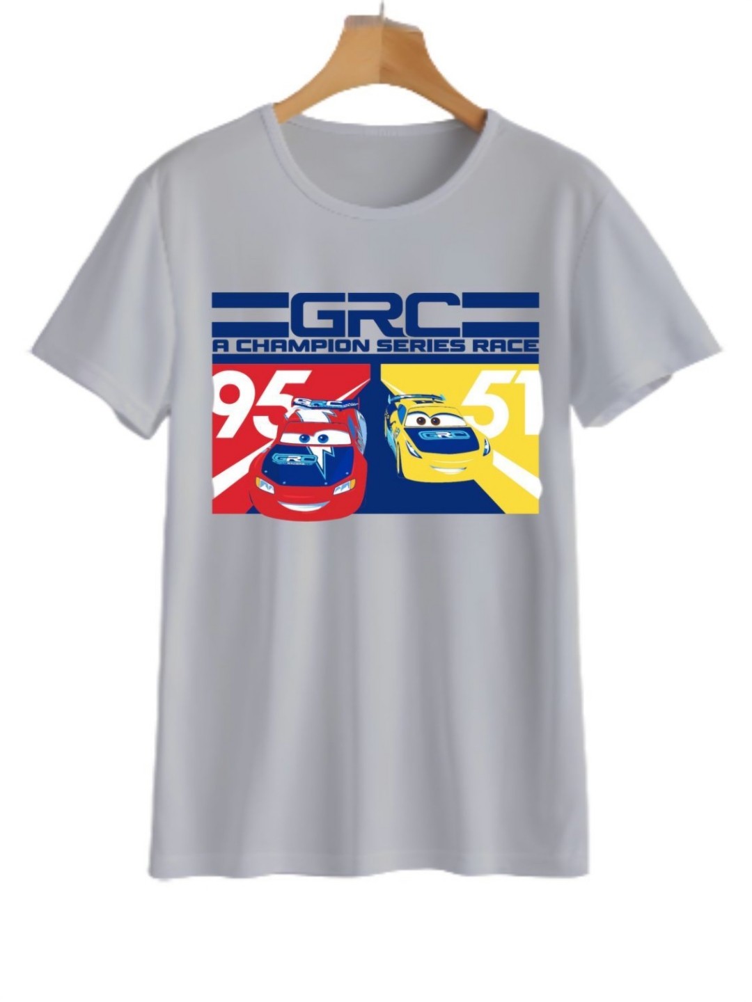 

YK Boys Graphic Printed Round Neck T-shirt, Grey