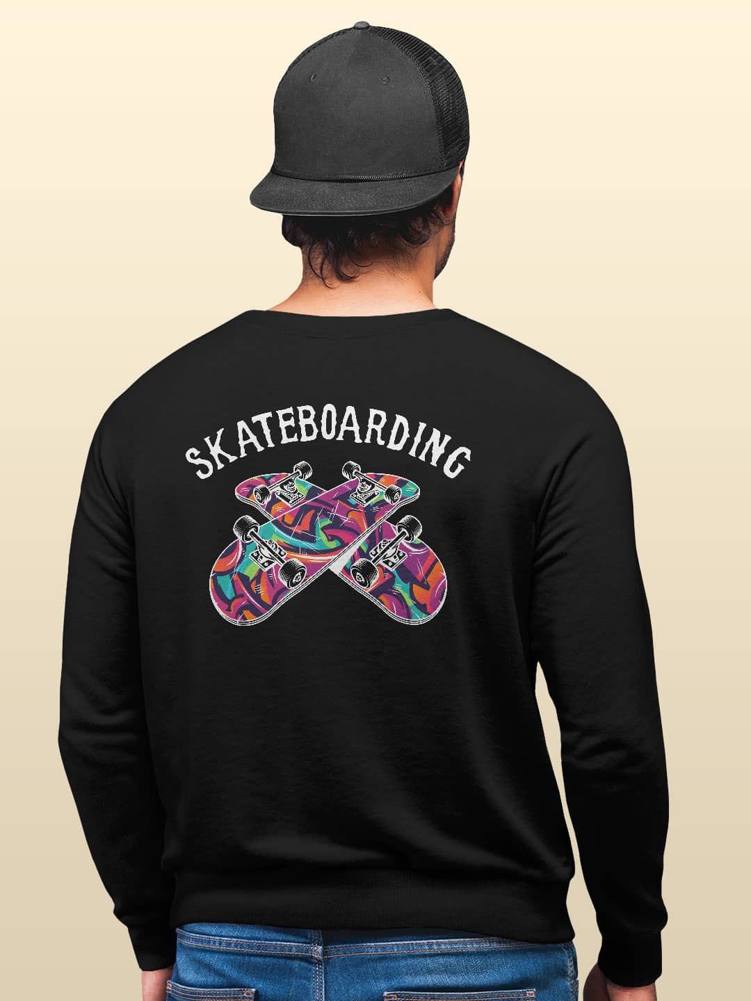 

macmerise Men Printed Sweatshirt, Black