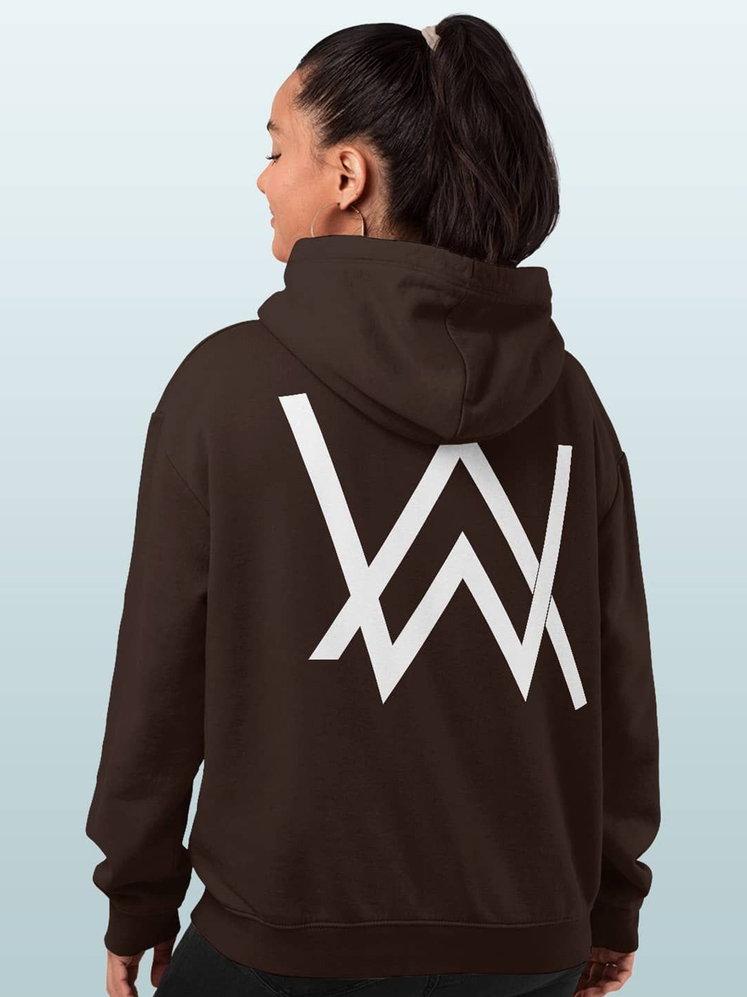 

macmerise Women Hooded Sweatshirt, Brown