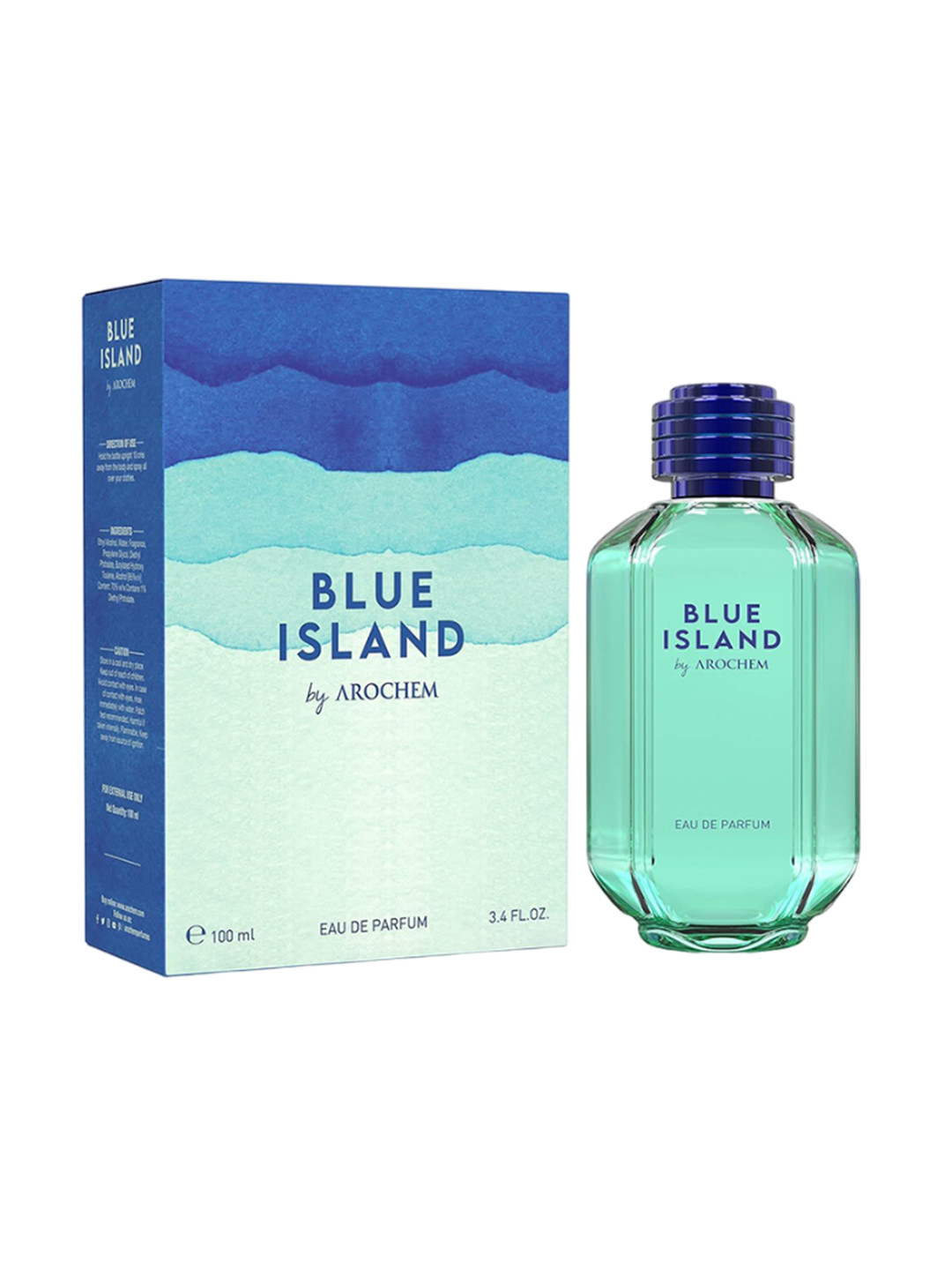

Arochem Blue Island Long Lasting Eau De Parfum - 120ml, Transparent