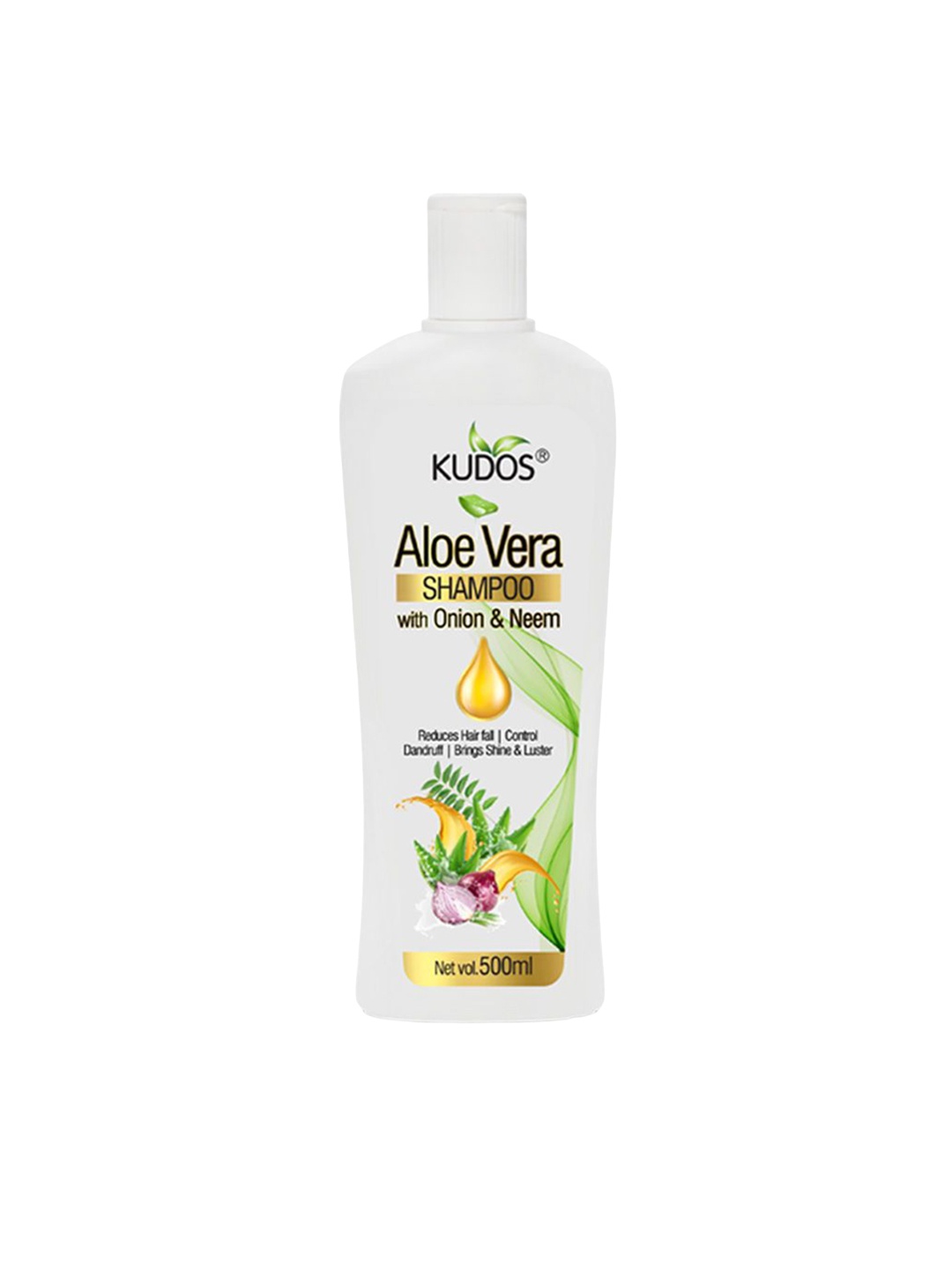 

Kudos Aloe Vera Shampoo With Onion & Neem- 500ml, White