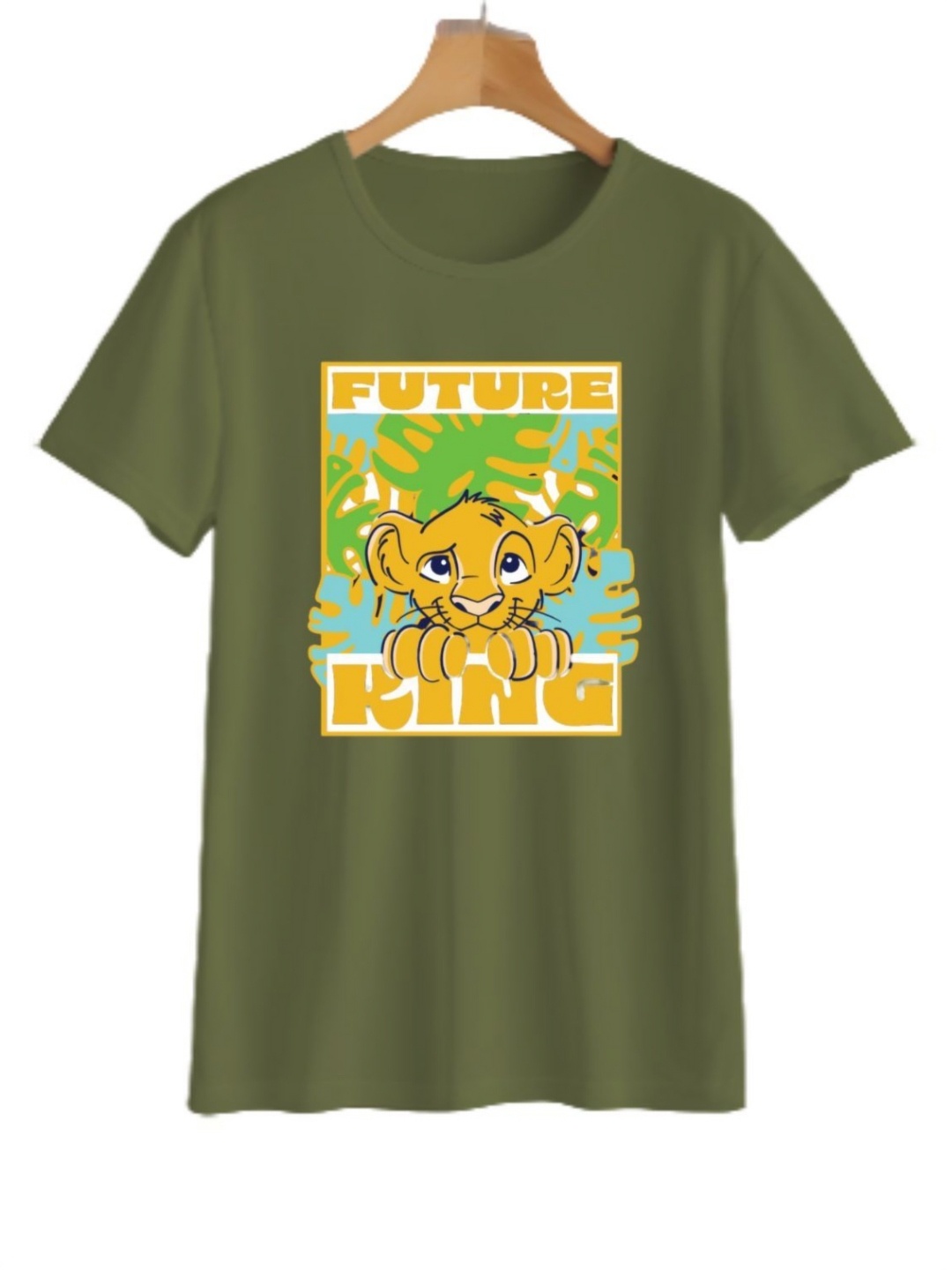 

YK Boys Graphic Printed Round Neck T-shirt, Green