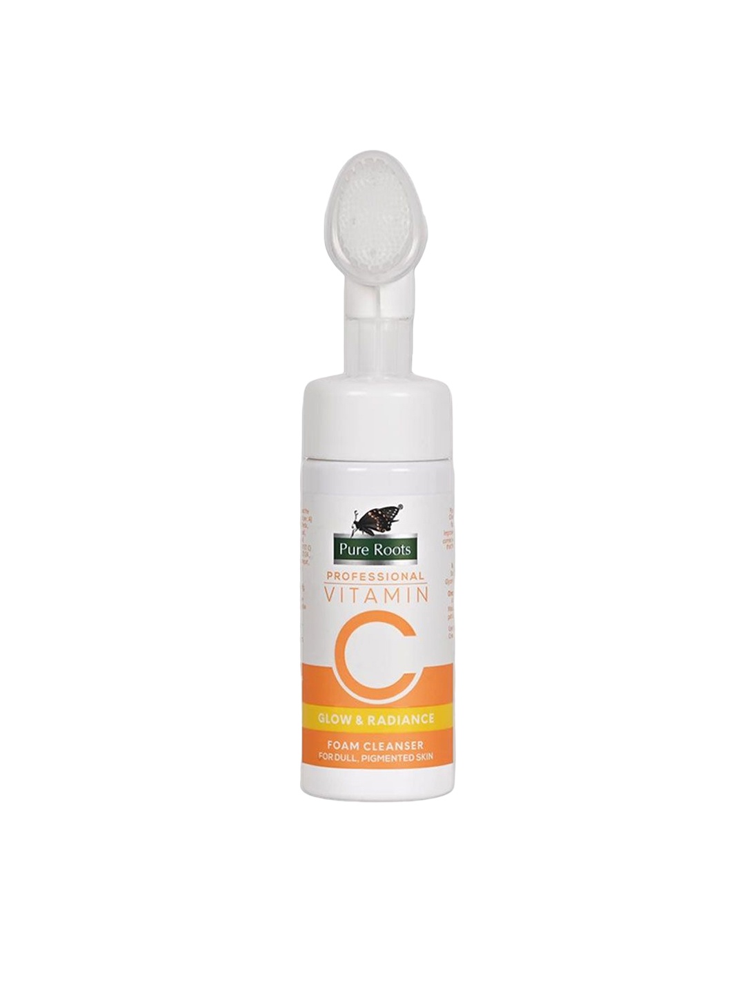 

pure roots Vitamin C Glow & Radiance Foam Cleanser for Anti-Ageing - 150 ml, White