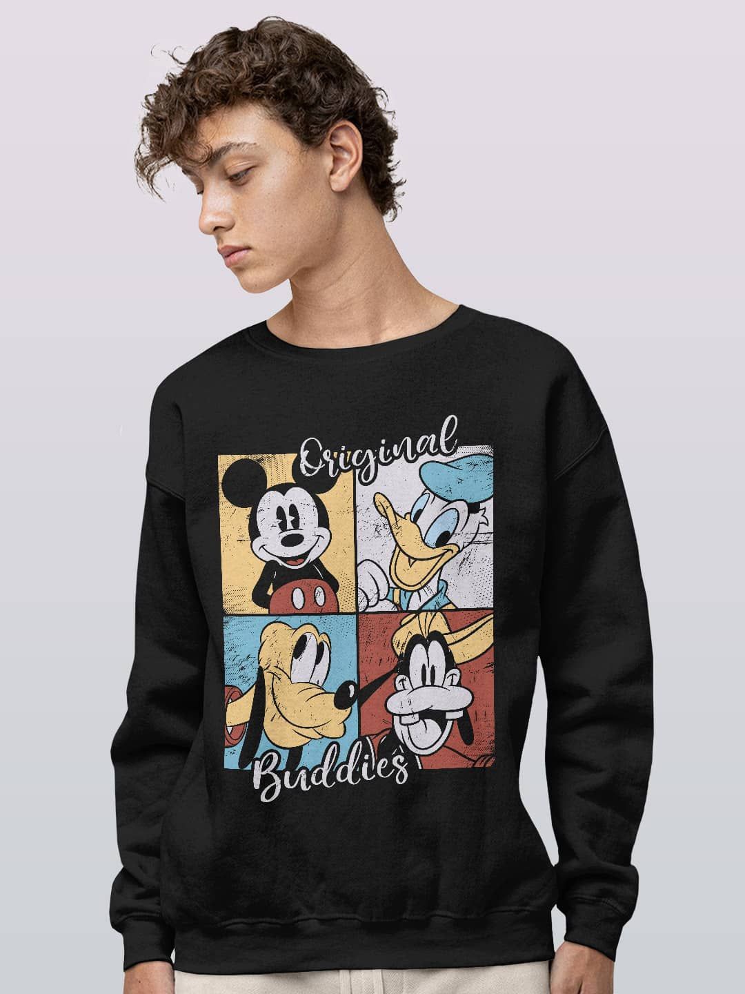 

macmerise Men Printed Sweatshirt, Black