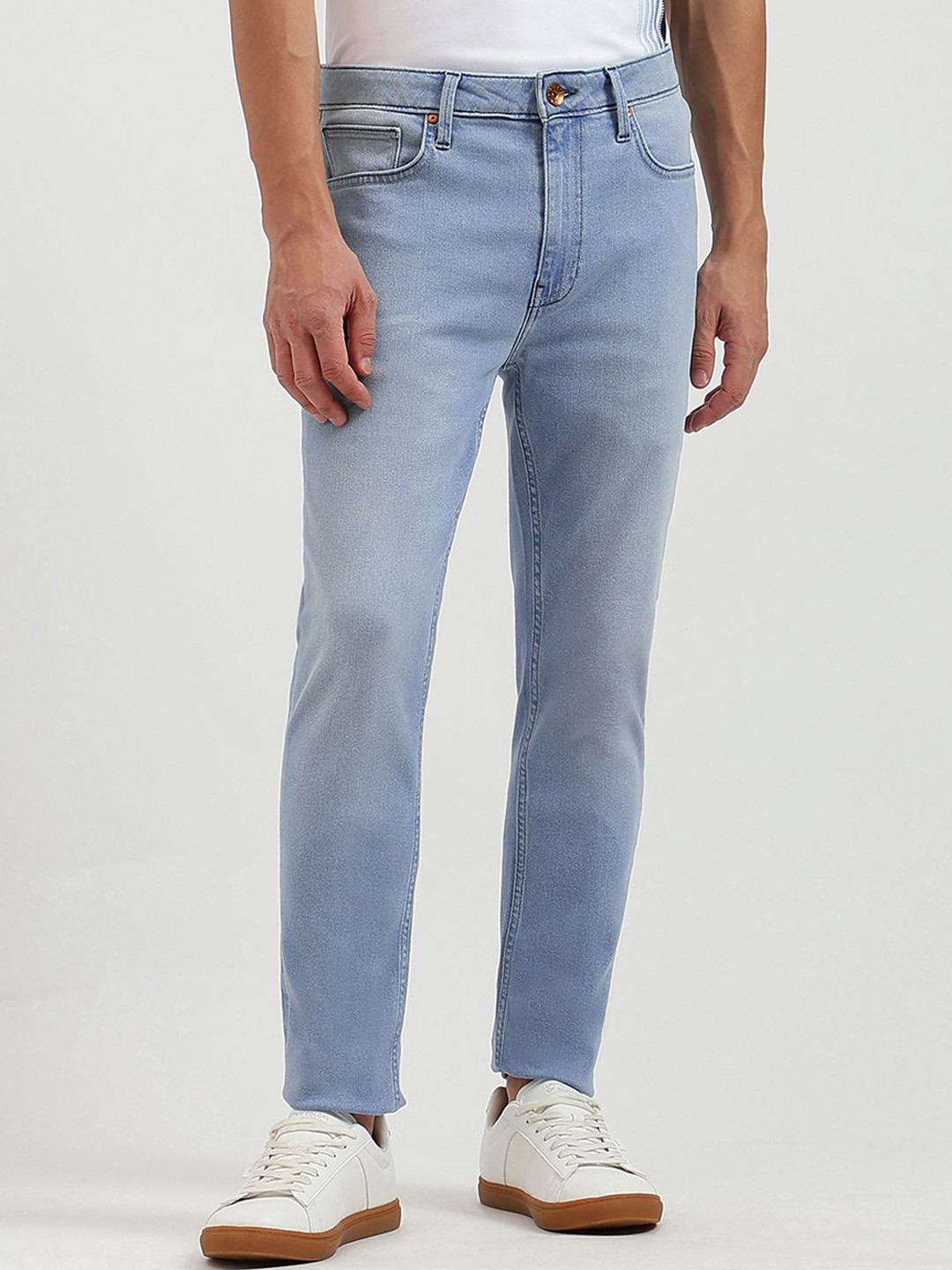 

United Colors of Benetton Men Regular Fit Mid-Rise Jeans, Blue