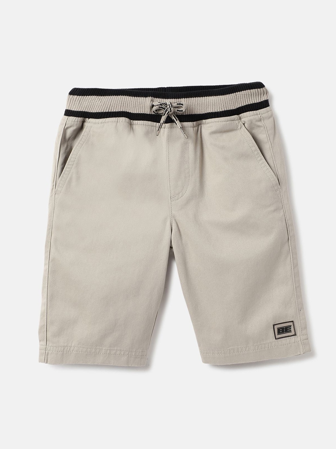 

United Colors of Benetton Boys Mid-Rise Denim Shorts, Grey