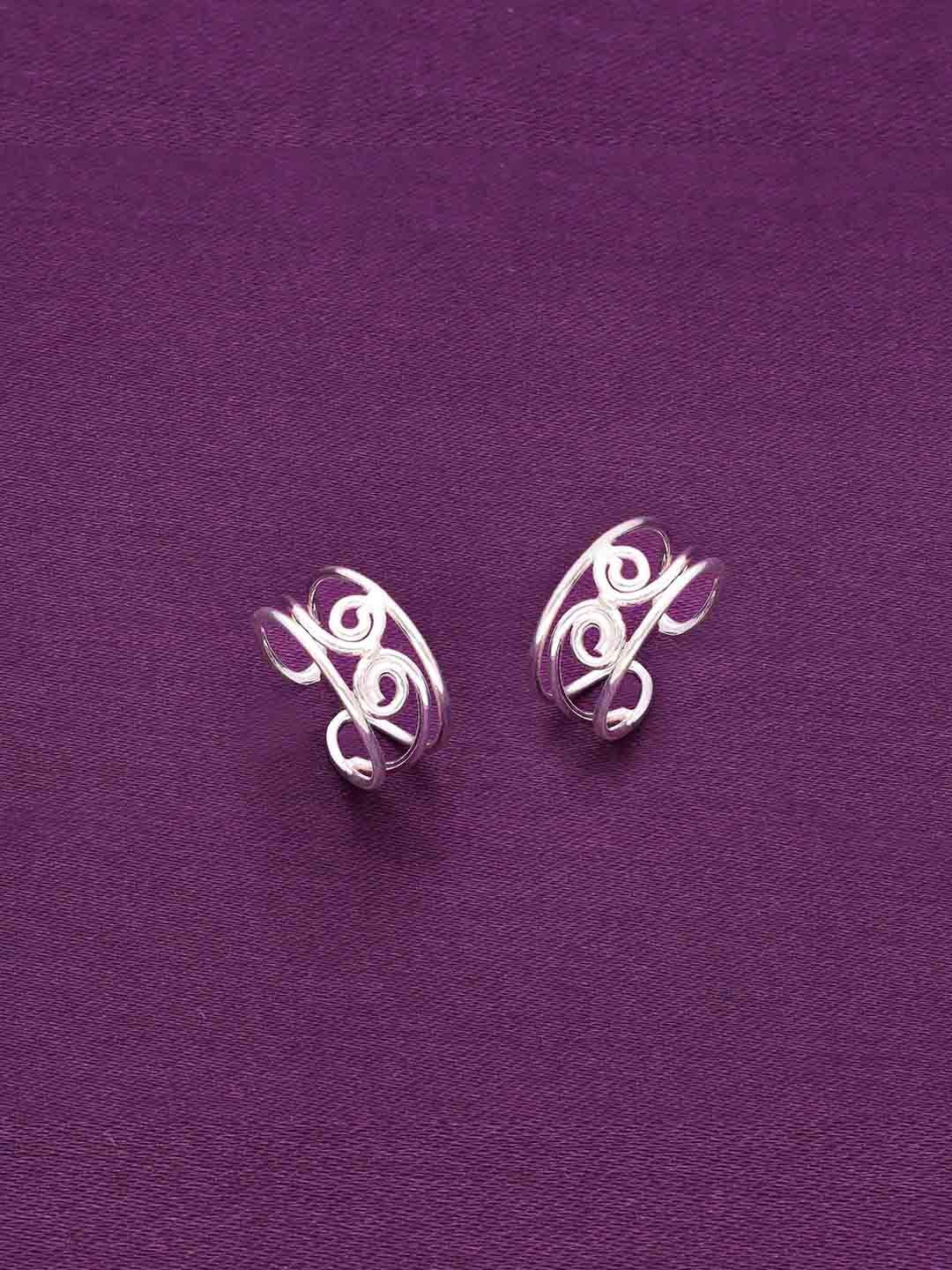 

KAI JEWEL 92.5 Sterling Silver Rhodium-Plated Adjustable Toe Rings