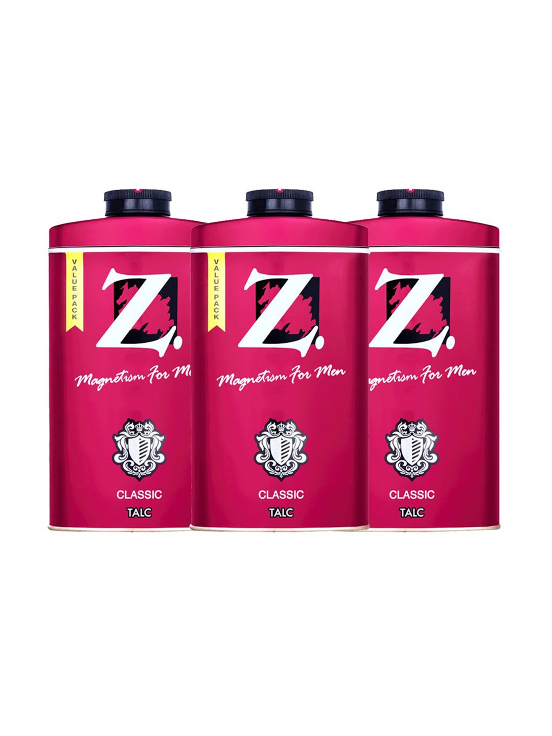

Z-MAGNETISM FOR MEN Set of 3 Classic Talcum Powder - 250 g each, Burgundy