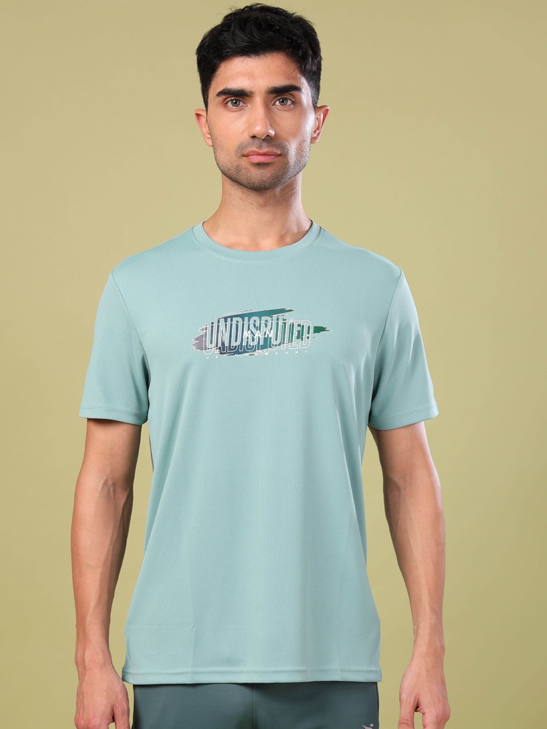 

Technosport Typography Printed T-shirt, Green