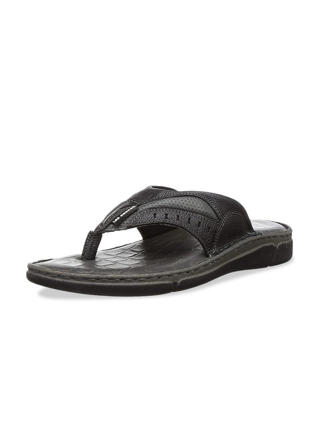 

Lee Cooper Men Leather Comfort Sandals, Black