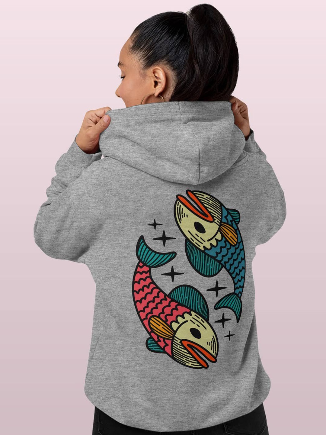 

macmerise Women Hooded Sweatshirt, Grey
