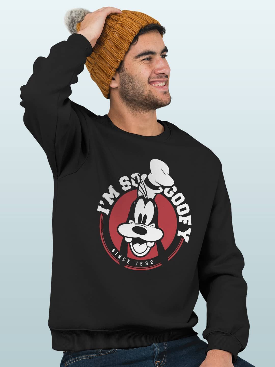 

macmerise Men Printed Sweatshirt, Black