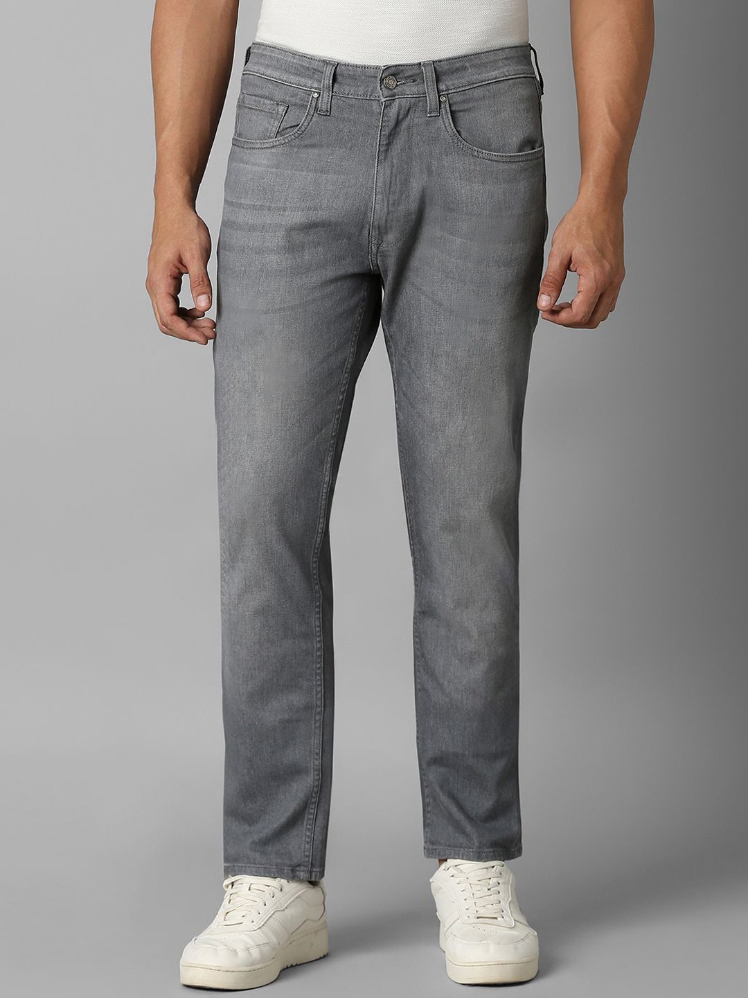 

Louis Philippe Jeans Men Heavy Fade Jeans, Grey