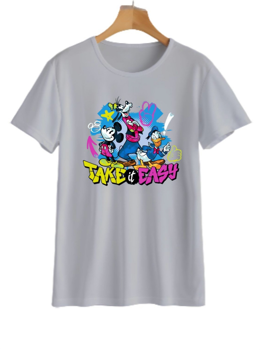 

YK Boys Graphic Printed Round Neck T-shirt, Grey