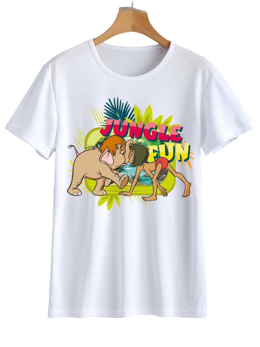 

YK Boys Graphic Printed Round Neck T-shirt, White