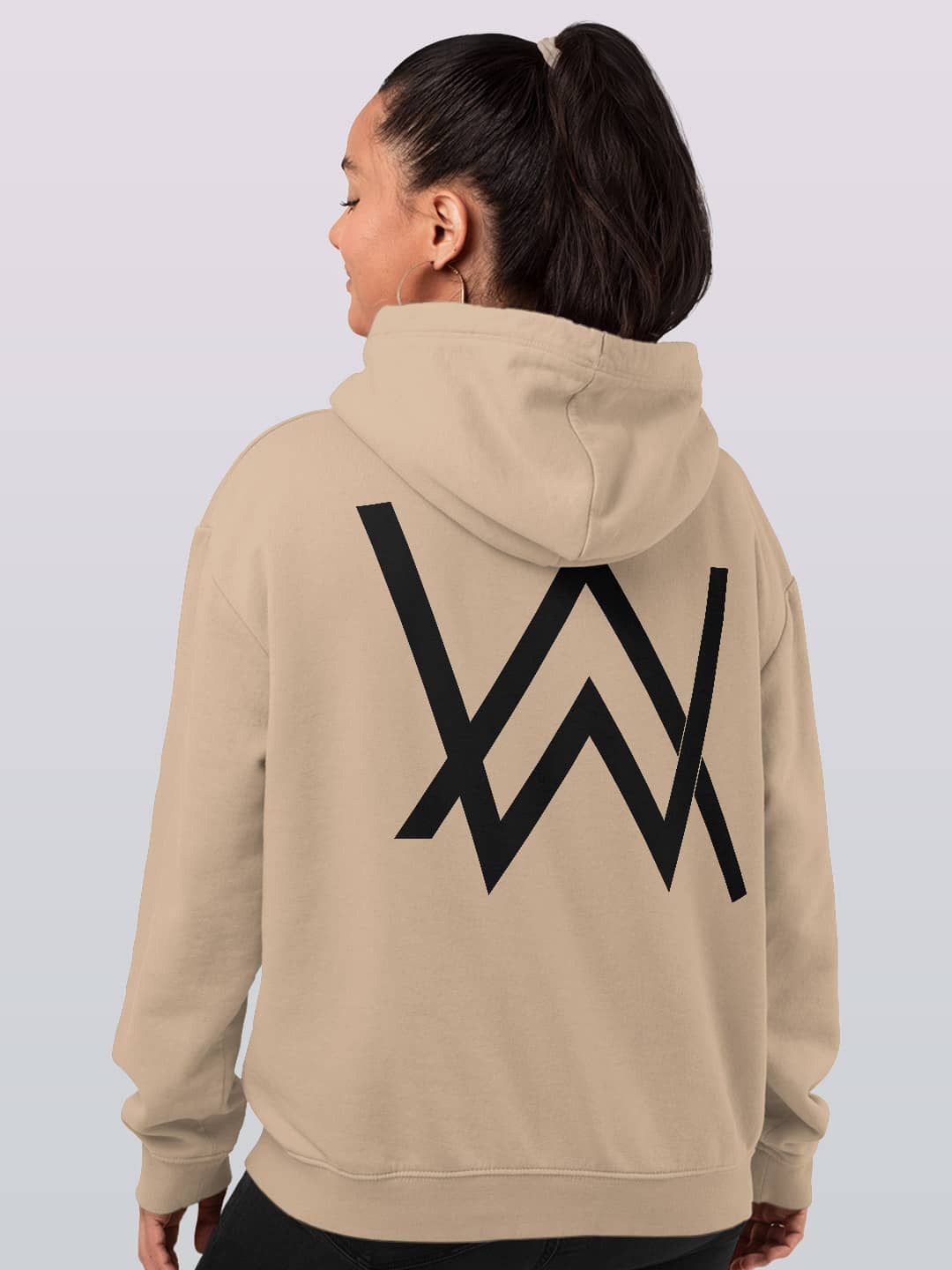 

macmerise Women Hooded Sweatshirt, Beige