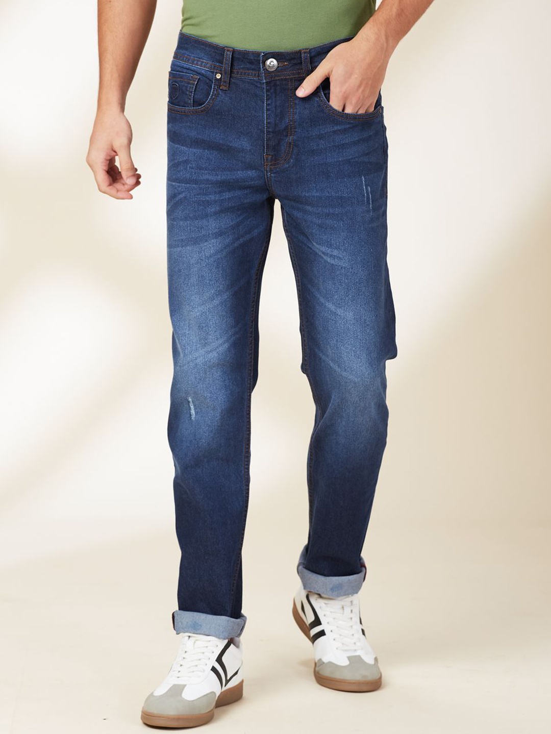 

Being Human Men Light Fade Jeans, Blue