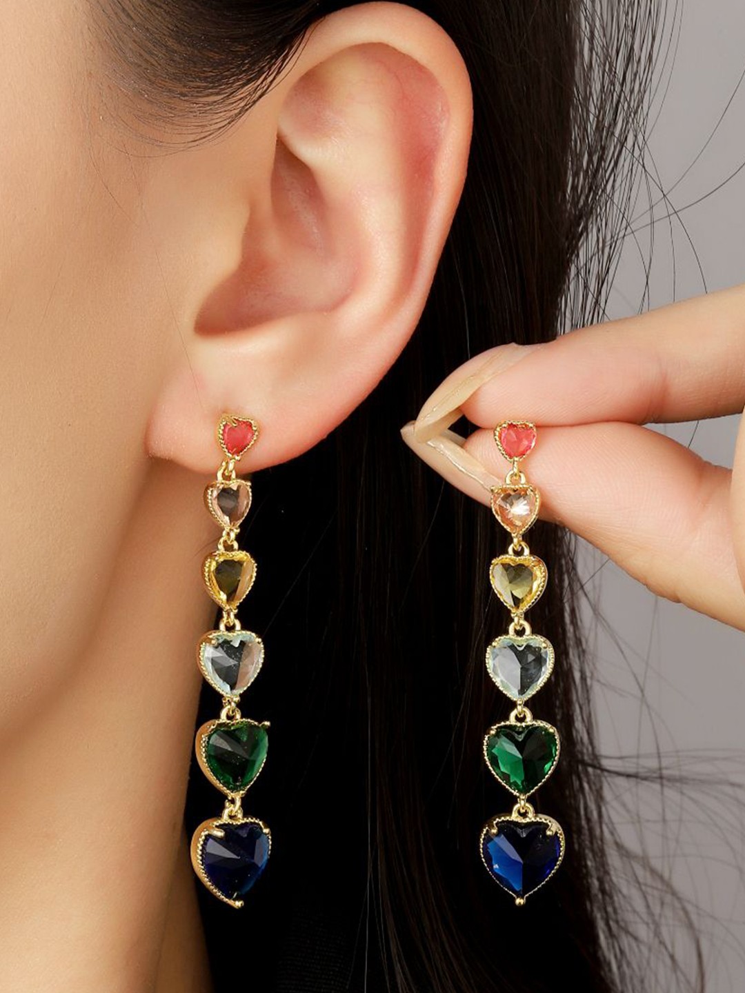 

SALTY Gold-Plated Contemporary Drop Earrings