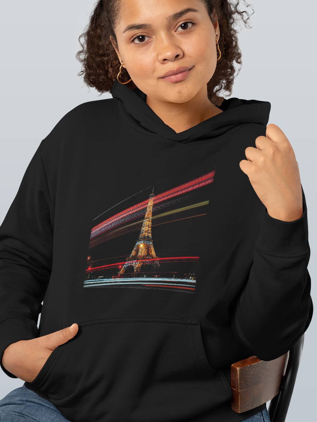 

macmerise Women Hooded Sweatshirt, Black