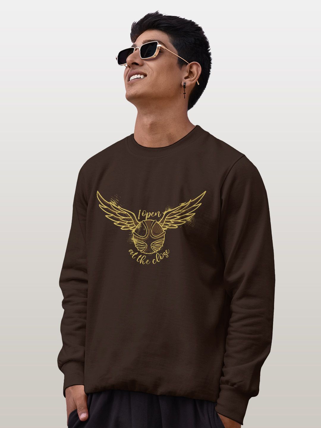 

macmerise Men Sweatshirt, Brown