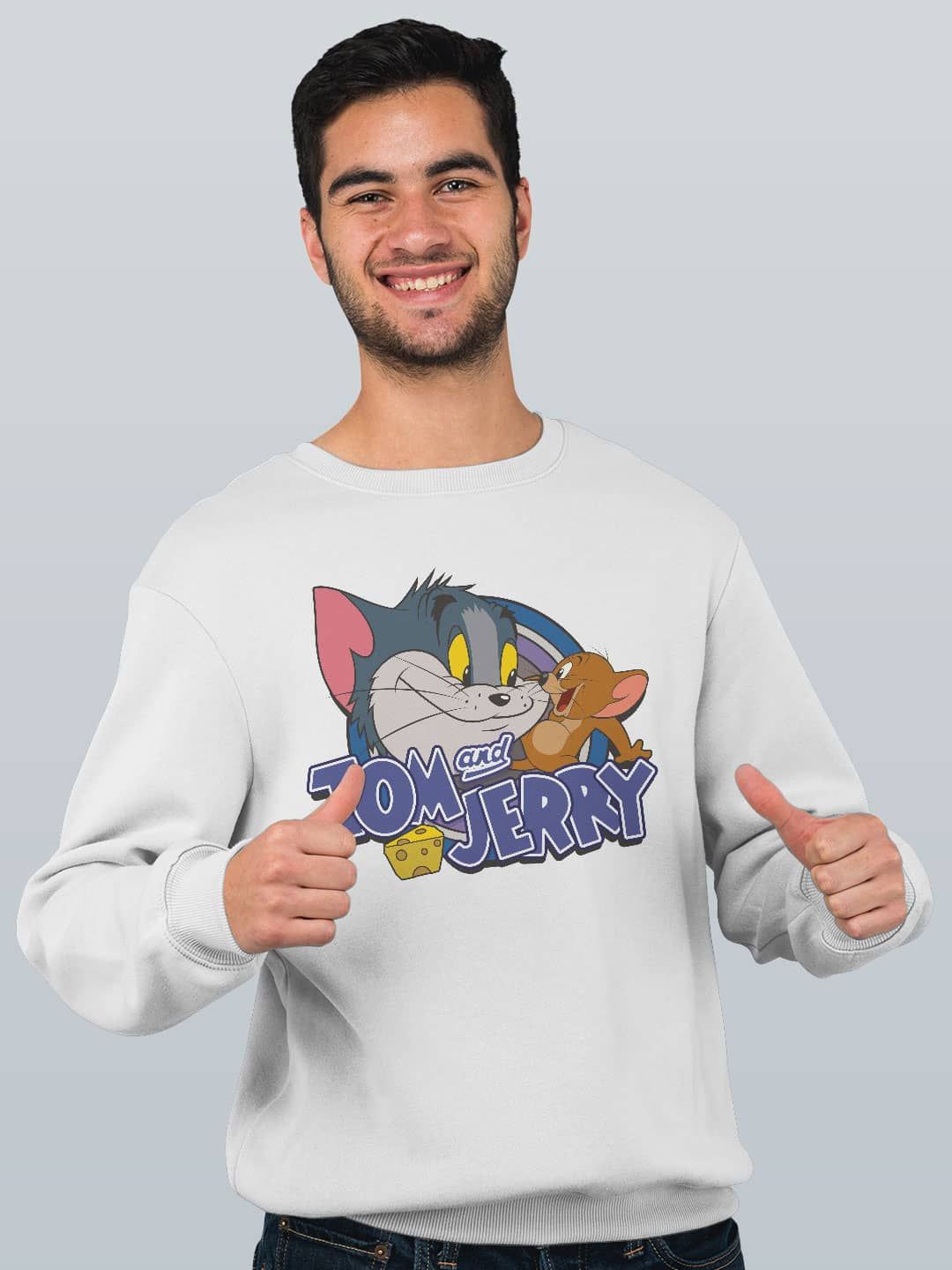 

macmerise Men Printed Sweatshirt, White