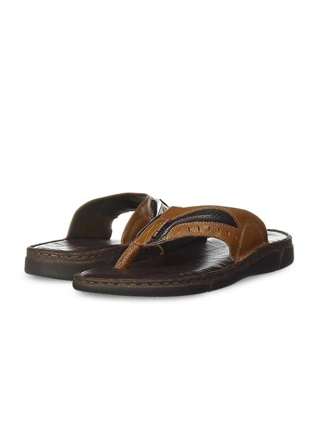 

Lee Cooper Men Leather Comfort Sandals, Tan