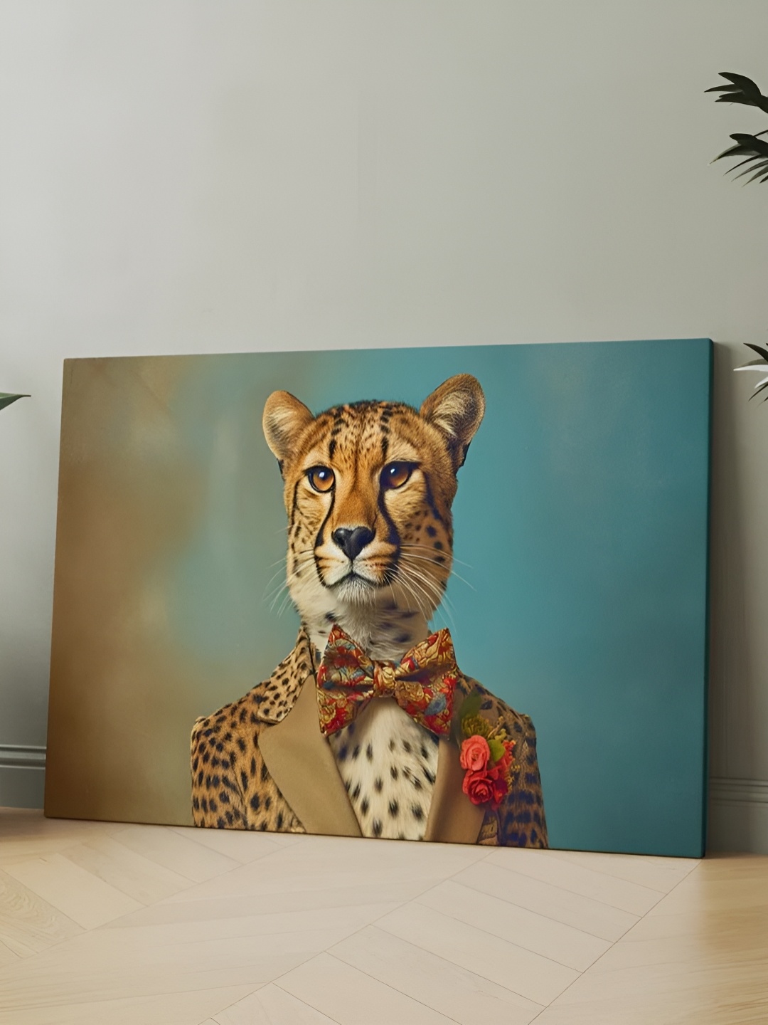 

CLAWCRAFTS Yellow & Black Birds and Animals Painting Canvas Wall Art