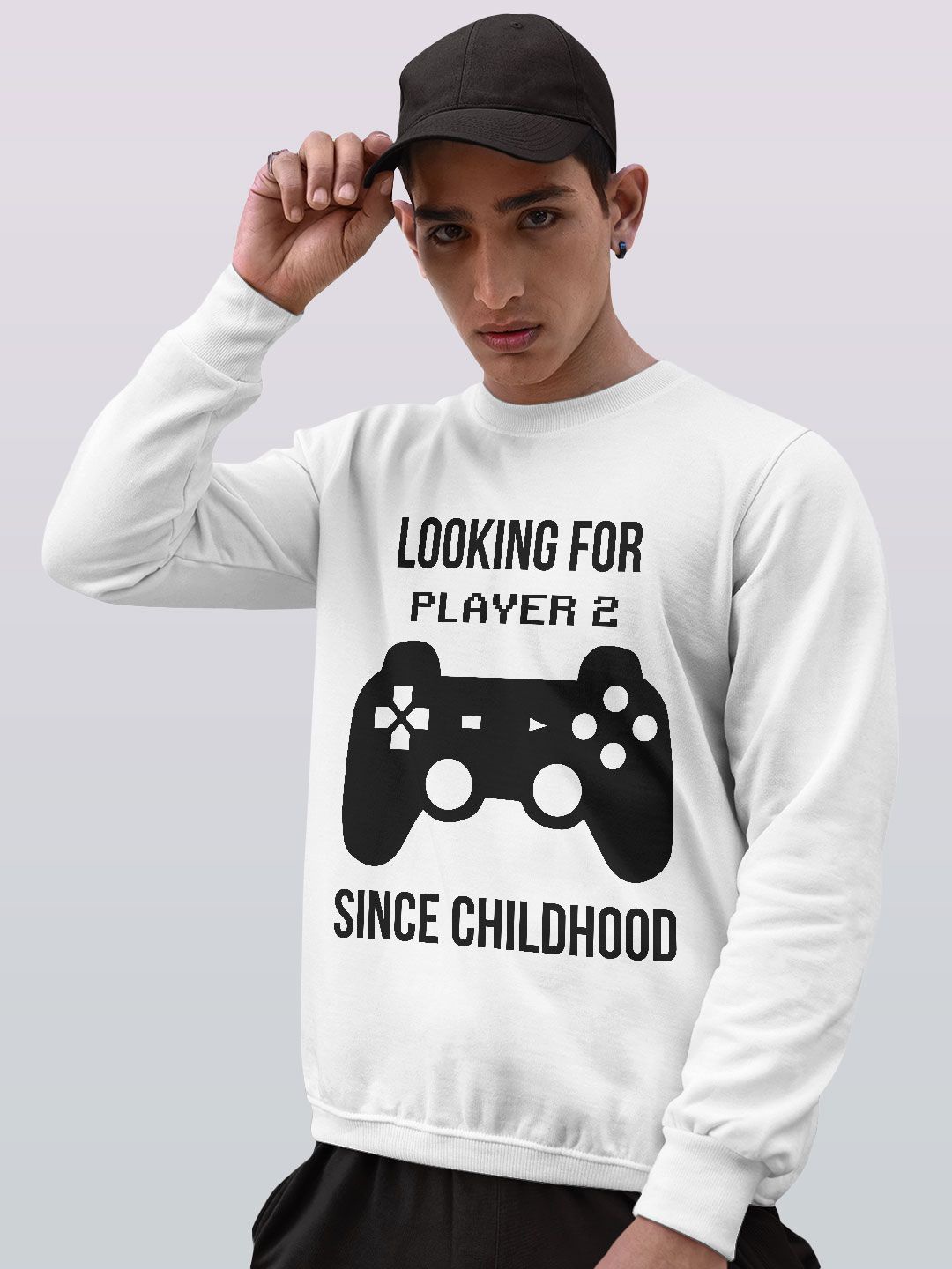 

macmerise Men Printed Sweatshirt, White