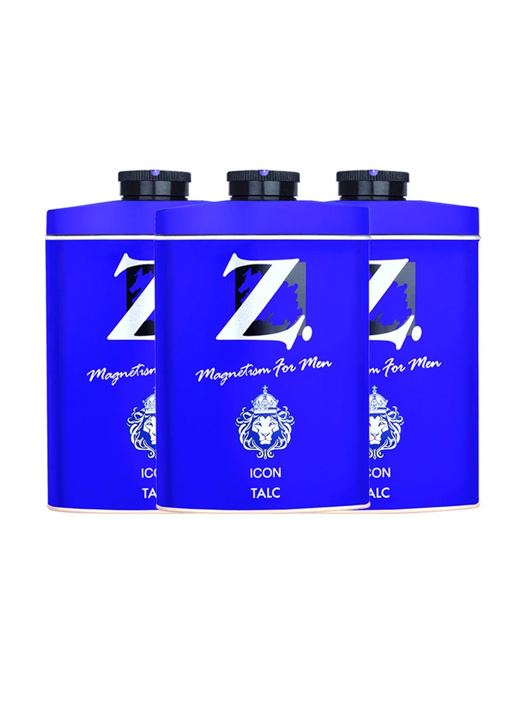 

Z-MAGNETISM FOR MEN Set Of 3-Pcs Icon Talc- 100g Each, Blue