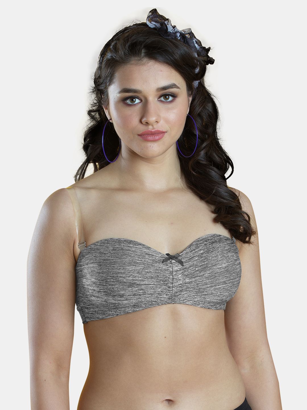 

Dazzle Medium Coverage Lightly Padded Balconette Bra, Grey