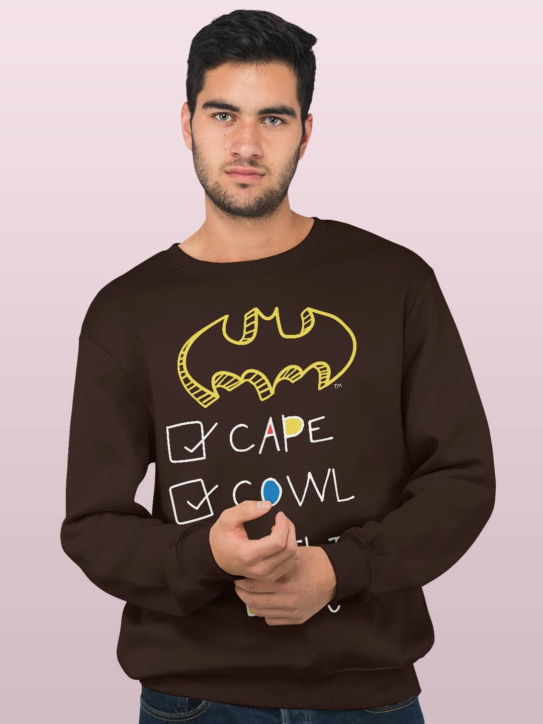 

macmerise Men Printed Sweatshirt, Brown