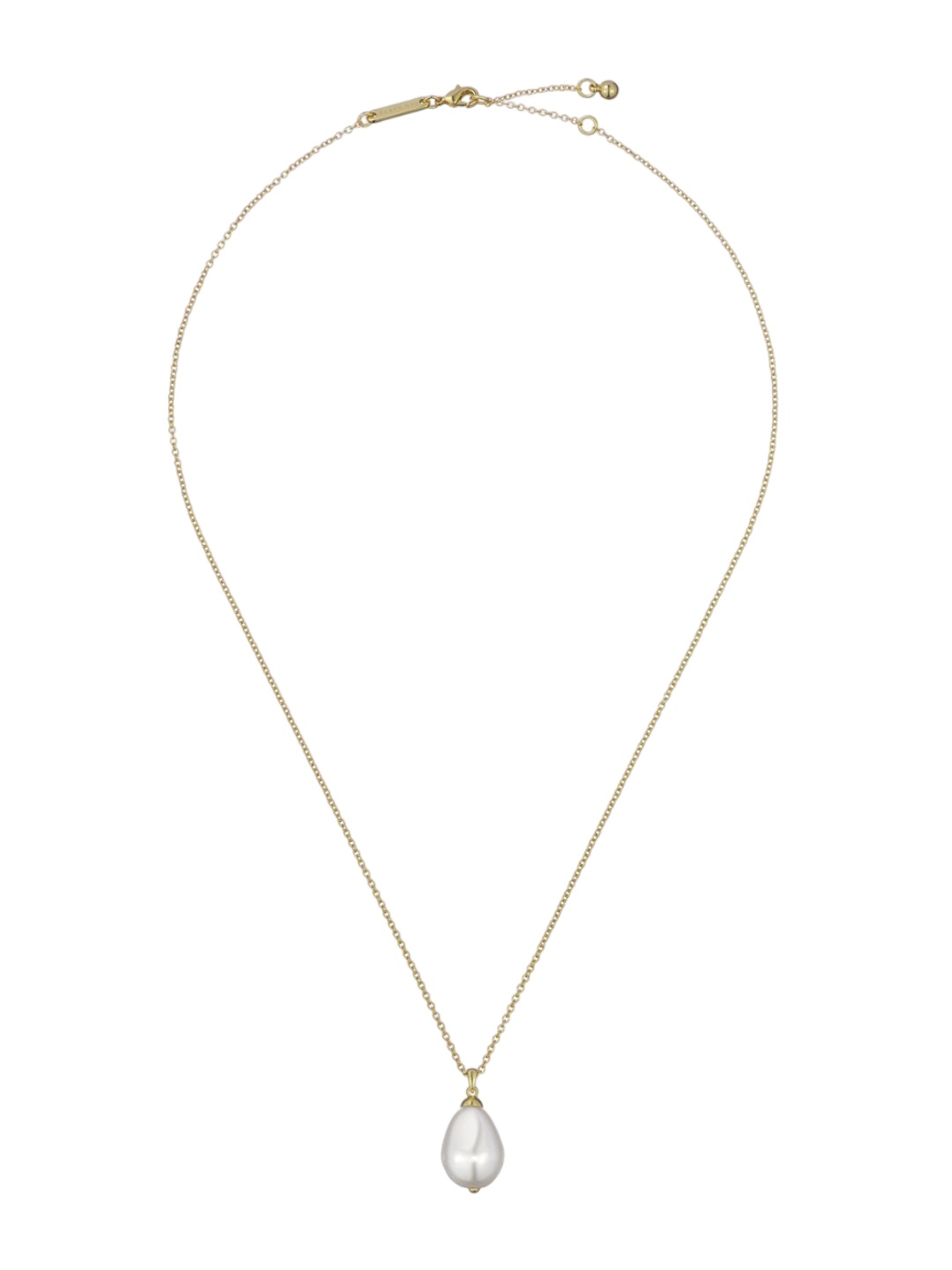 

Ted Baker Gold-Plated Pearls Beaded Teardrop Shaped Pendants with Chains