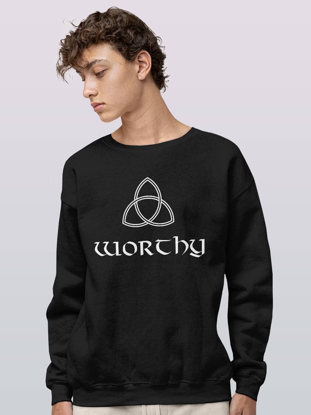 

macmerise Men Printed Sweatshirt, Black
