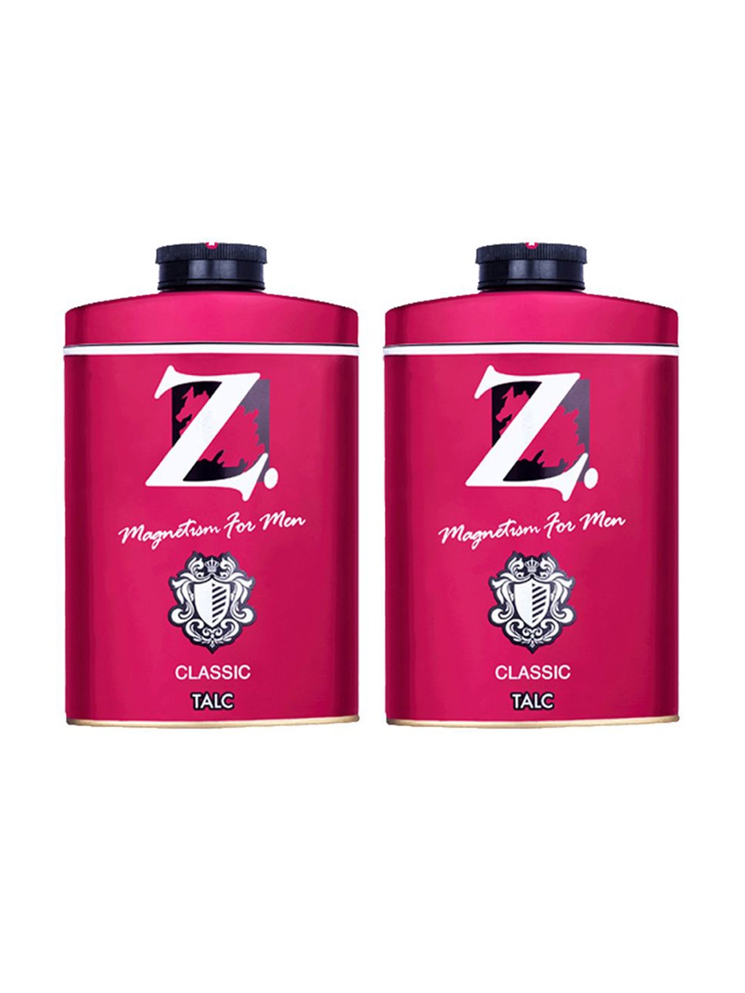 

Z-MAGNETISM FOR MEN Set Of 2-Pcs Classic Talc- 100g Each, Burgundy