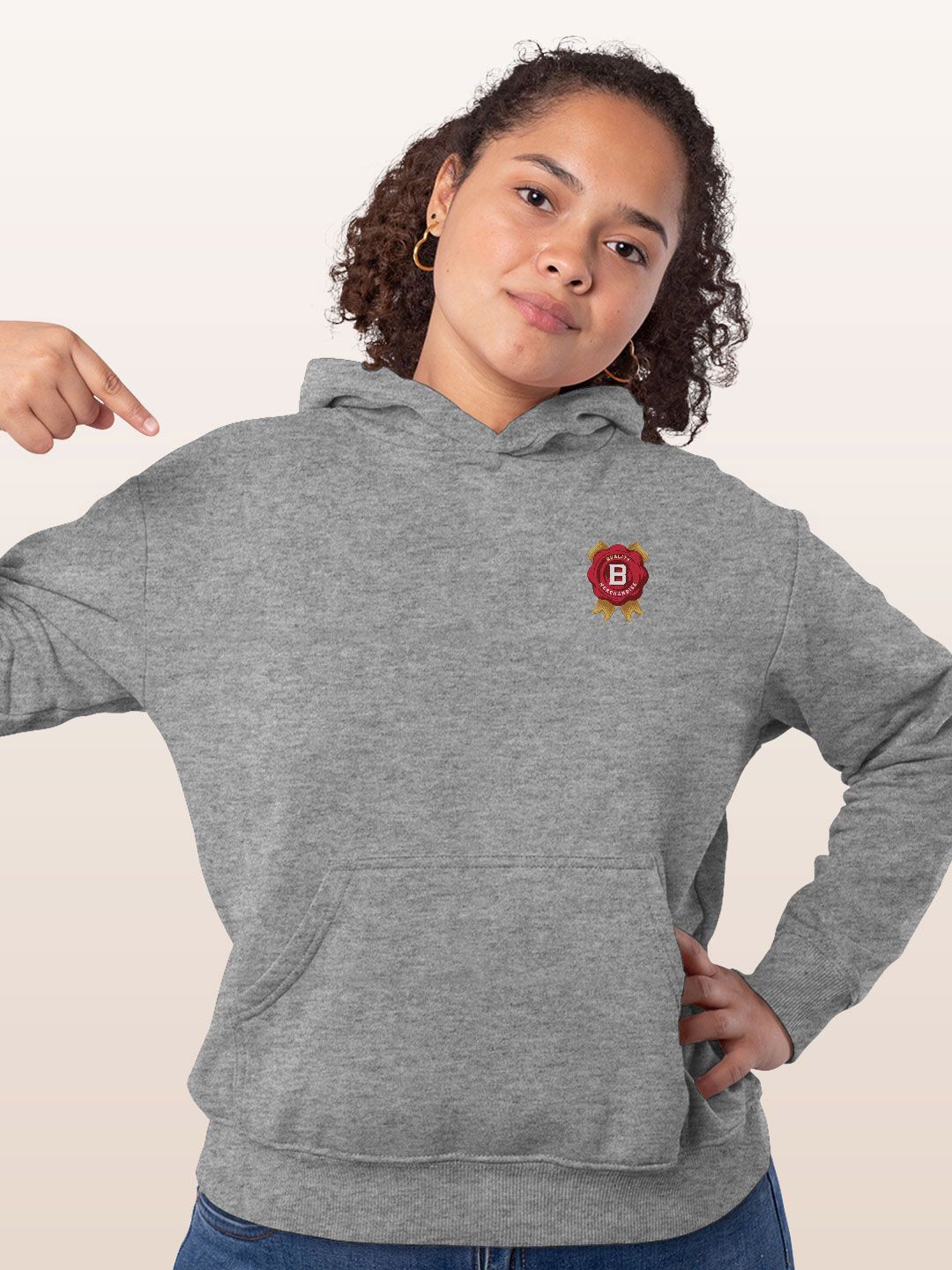 

macmerise Women Hooded Sweatshirt, Grey