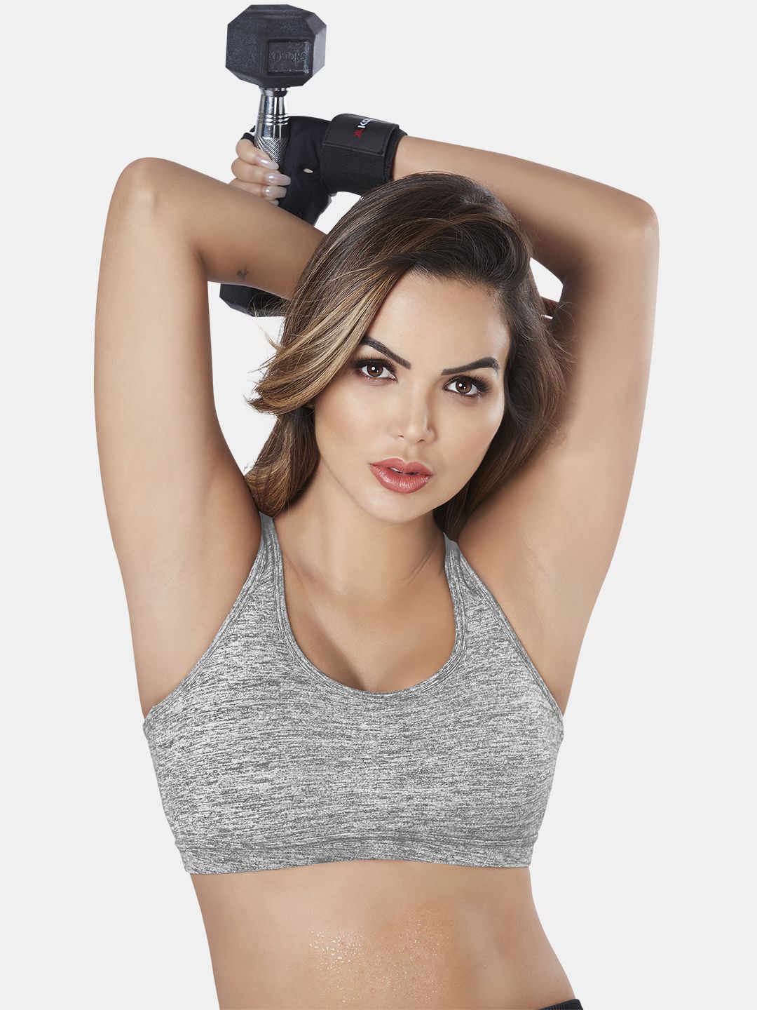 

Sonari Full Coverage Non-Wired Workout Bra, Grey