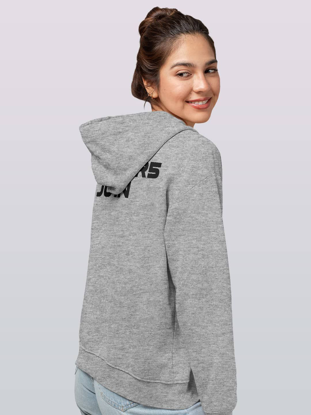 

macmerise Women Hooded Sweatshirt, Grey