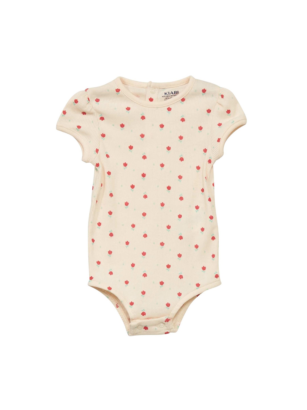 

KIABI Girls Cotton Round-Neck Bodysuit, Pink