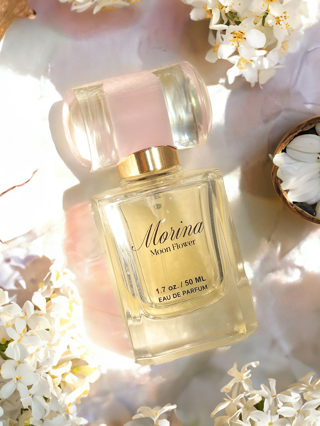 

Morina Moonflower Eau De Parfum With White Florals & Sandalwood-50ml, Pink