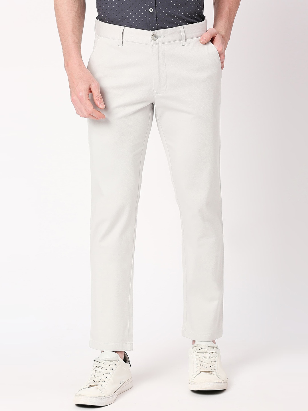 

Basics Men Basics Tapered Fit Trousers, Grey