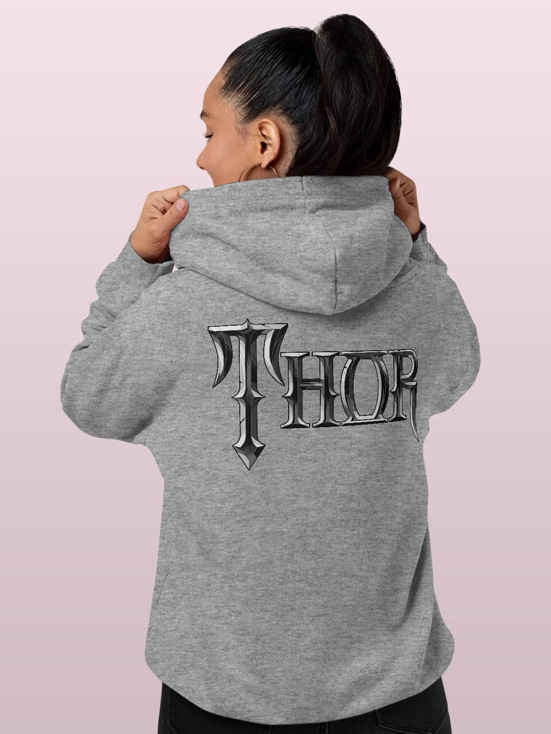 

macmerise Women Hooded Sweatshirt, Grey