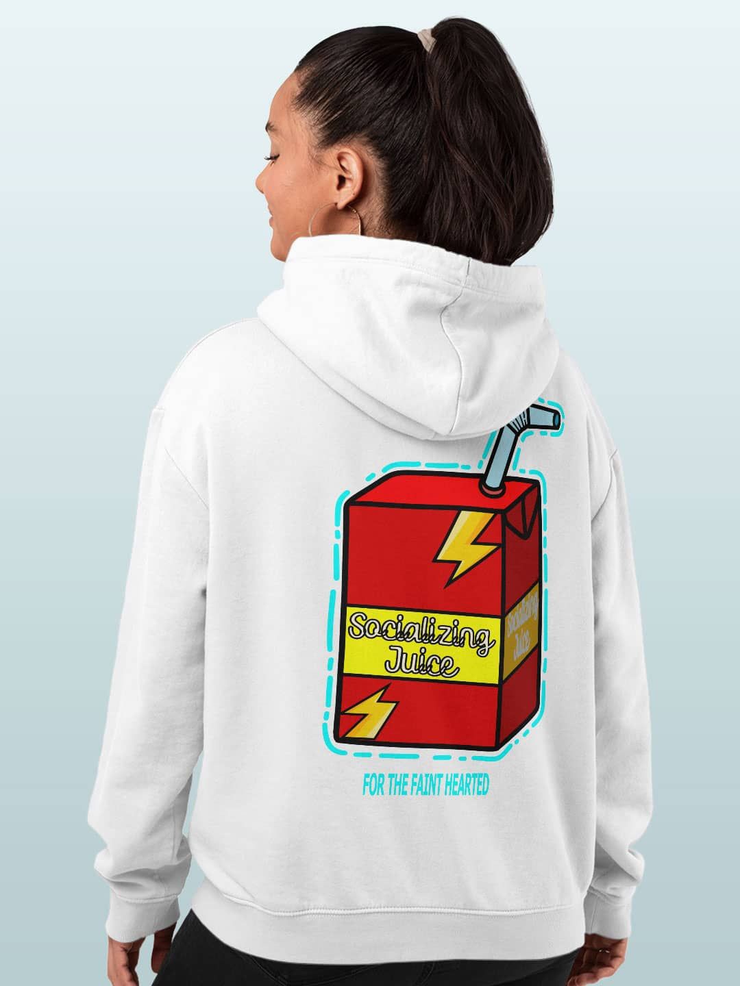 

macmerise Women Hooded Sweatshirt, White